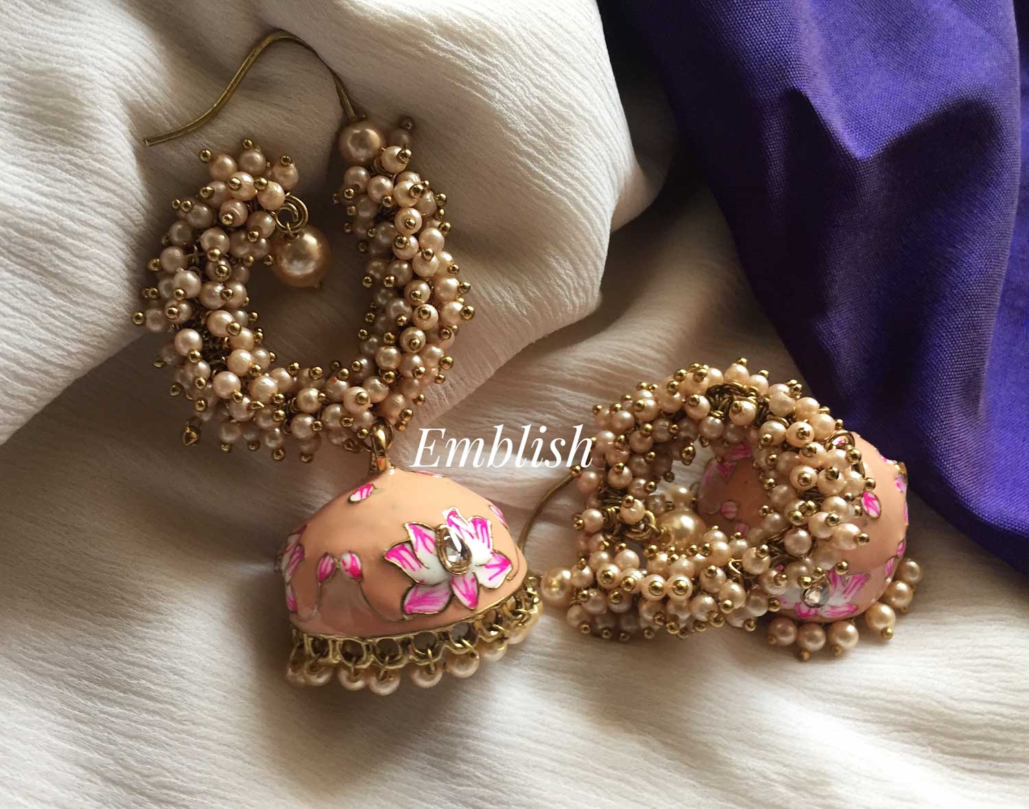 Half discount jhumka designs